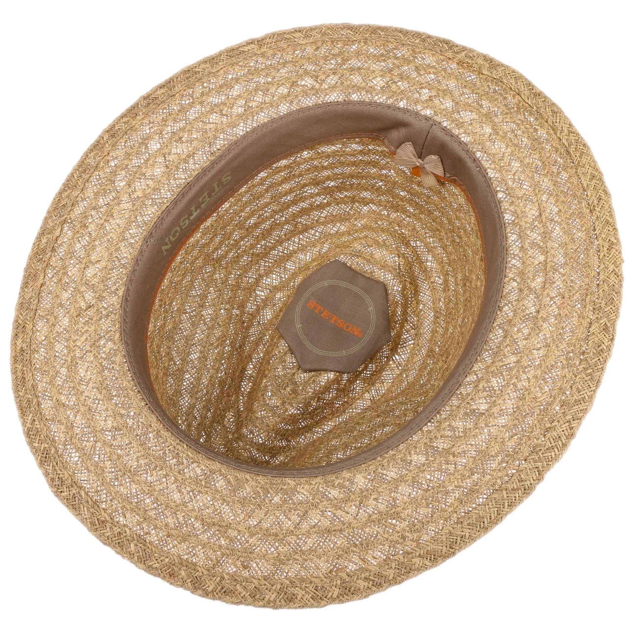 Stetson Barnell Traveller Chapeau de Paille de Raphia Bande en Cuir Homme Printemps Ete