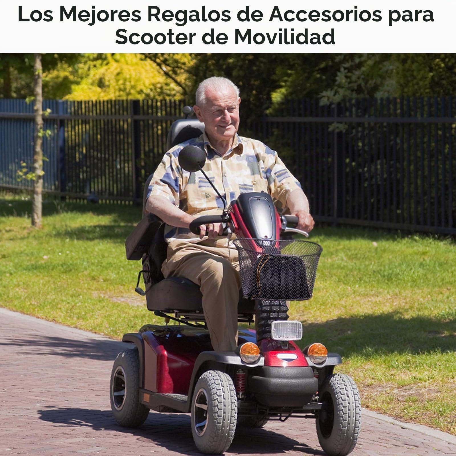 Fundas para scooter de movilidad para almacenamiento exterior, cubierta impermeable para scooter de movilidad 420D, capucha de espejo retrovisor, tiras reflectantes, hebillas resistentes al viento y