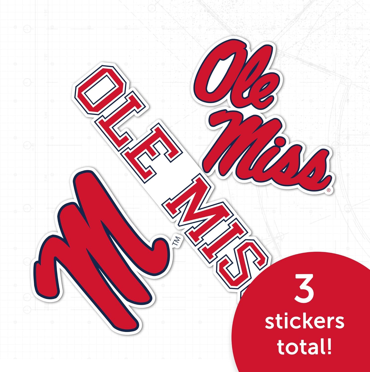 Desert Cactus Ole Miss University of Mississippi Sticker Rebels U of M Vinyl Decals Laptop Water Bottle Car Scrapbook T5 (Type 5-1) - Image 5