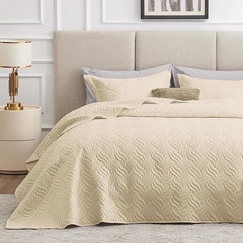 Miniatura 32 de Love's cabin - Juego de edredón tamaño California King, color azul spa, verano, poliéster ligero, estilo moderno de moneda, para todas