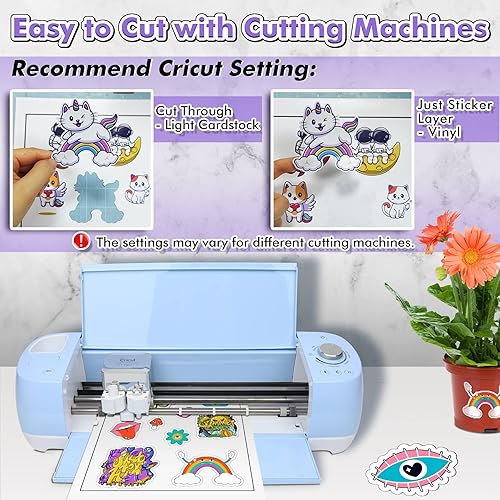 Miniatura 4 de Koala - Papel adhesivo semibrillante para impresora de inyección de tinta y láser, 25 hojas de papel adhesivo fotográfico imprimible de 8.5 x 11