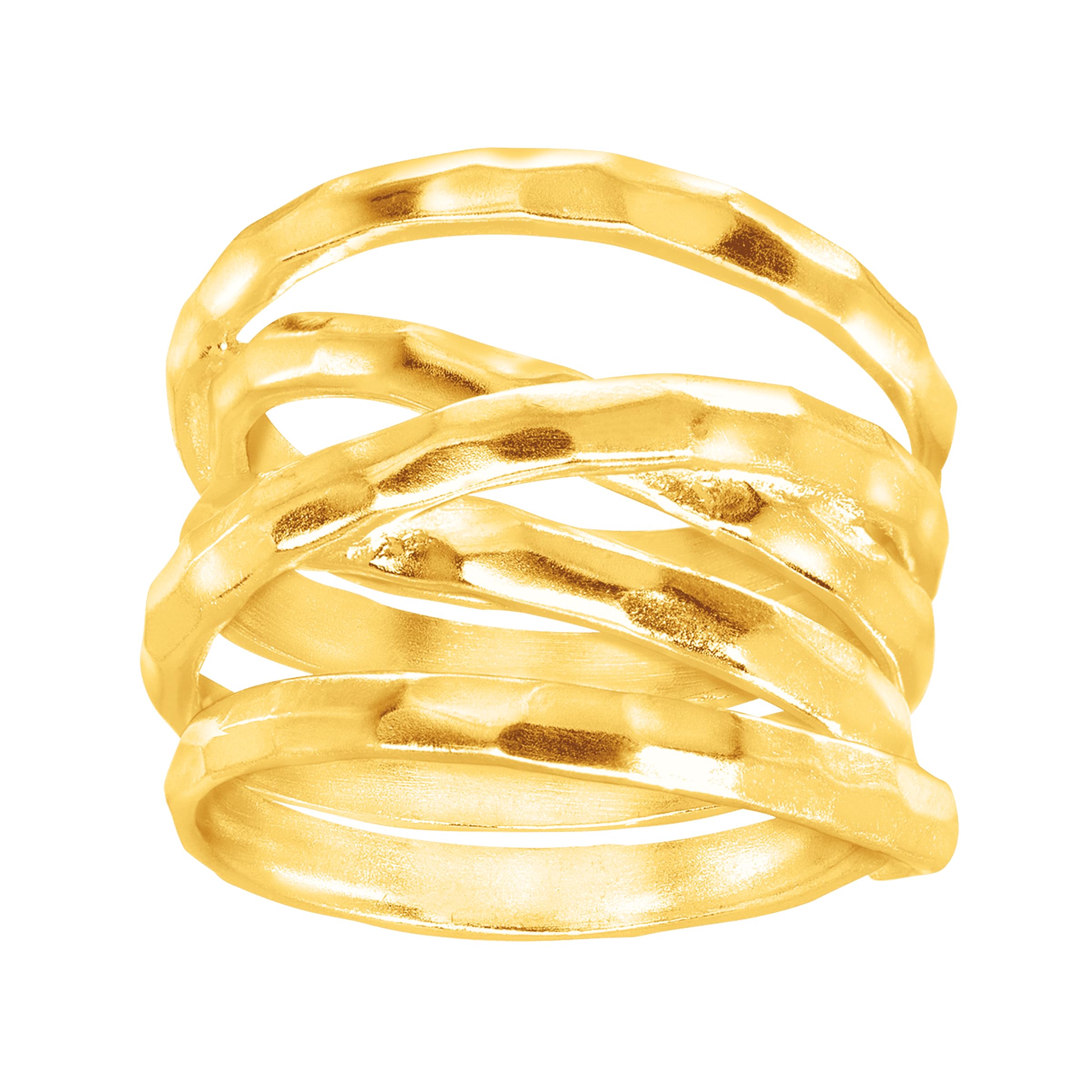 Silpada 'Wrapped Up' Overlapping Textured Band Ring in Sterling Silver