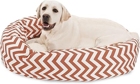 burnt orange dog bed