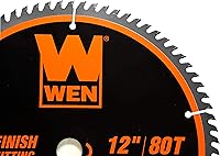 Vista 7 de WEN BL1232-2 - Juego de hojas de sierra profesional para carpintería de 12 pulgadas, 32 dientes y 80 dientes con punta de carburo, 2