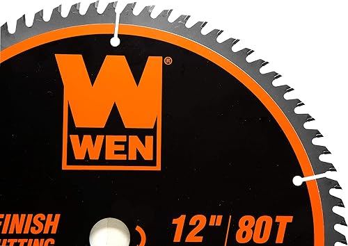 Miniatura 7 de WEN BL1232-2 - Juego de hojas de sierra profesional para carpintería de 12 pulgadas, 32 dientes y 80 dientes con punta de carburo, 2 unidades