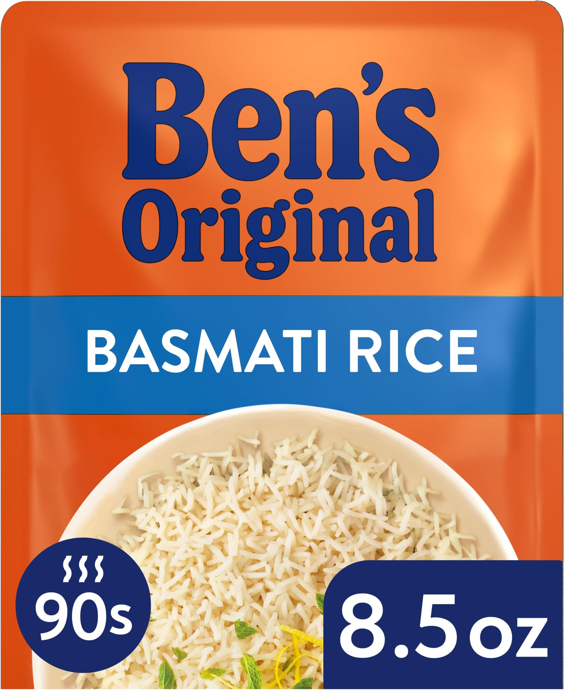 BEN'S ORIGINAL Ready Rice Basmati Rice, Easy Side Dish, 8.5 oz Pouch