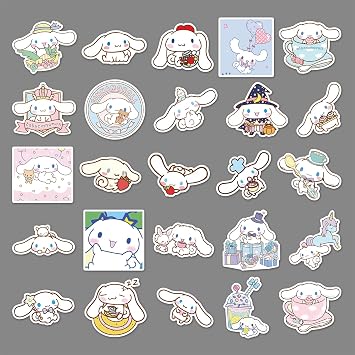 Cinnamoroll Stickers Vinyl Waterproof Stickers for Laptop,Bumper,Water Bottles,Computer,Phone,Hard hat,Car Stickers and Decals 50pcs