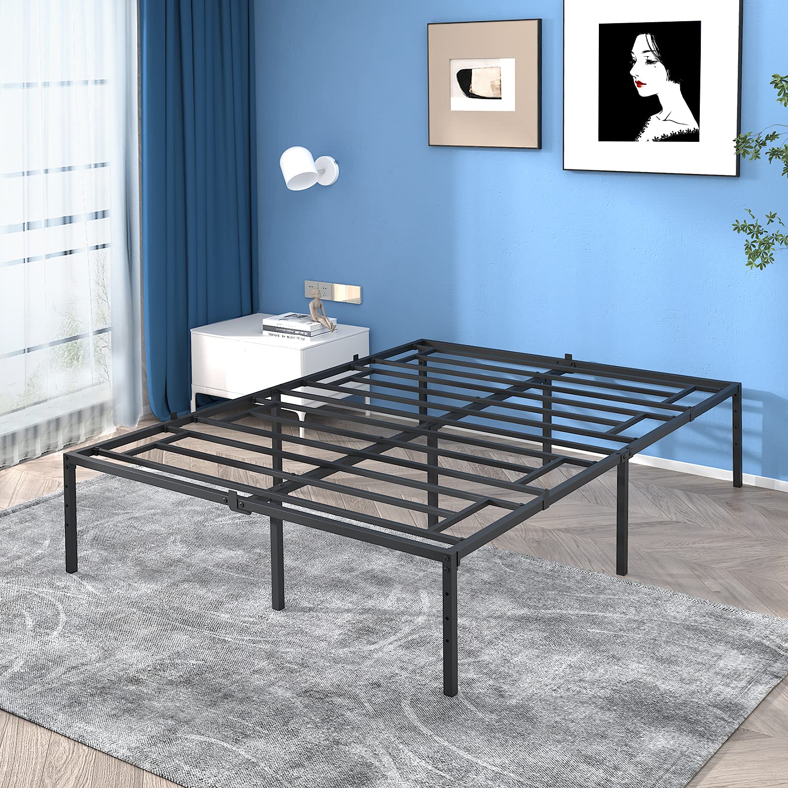 Buy iHomy Bed Frame Full Bed Frame Twin Size Platform Bed Frame with