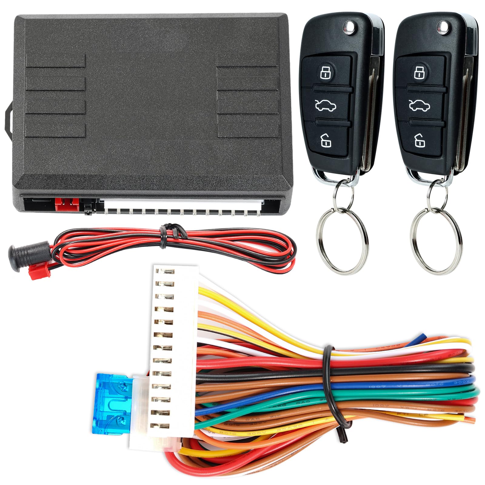 Kit Chiusura Centralizzata Senza Chiave Per Auto - Telecomando Universale | Blocco/Sblocco Remoto 50m - Foto 2