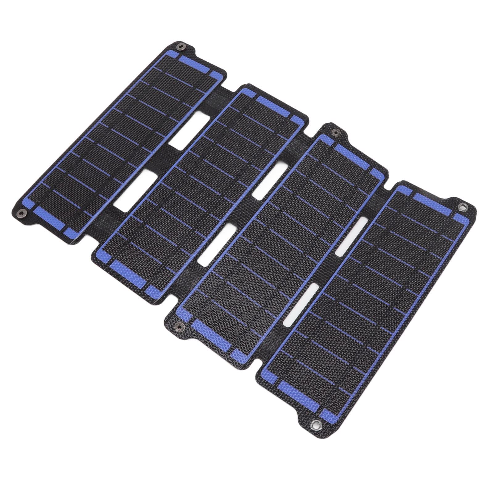 14W Compact Solar Panel with Foldable Design and 2 USB Outputs - Home Appliances Monocrystalline Silicon Solar Panel Suitable for Solar Street Lights (Blue)-image-42