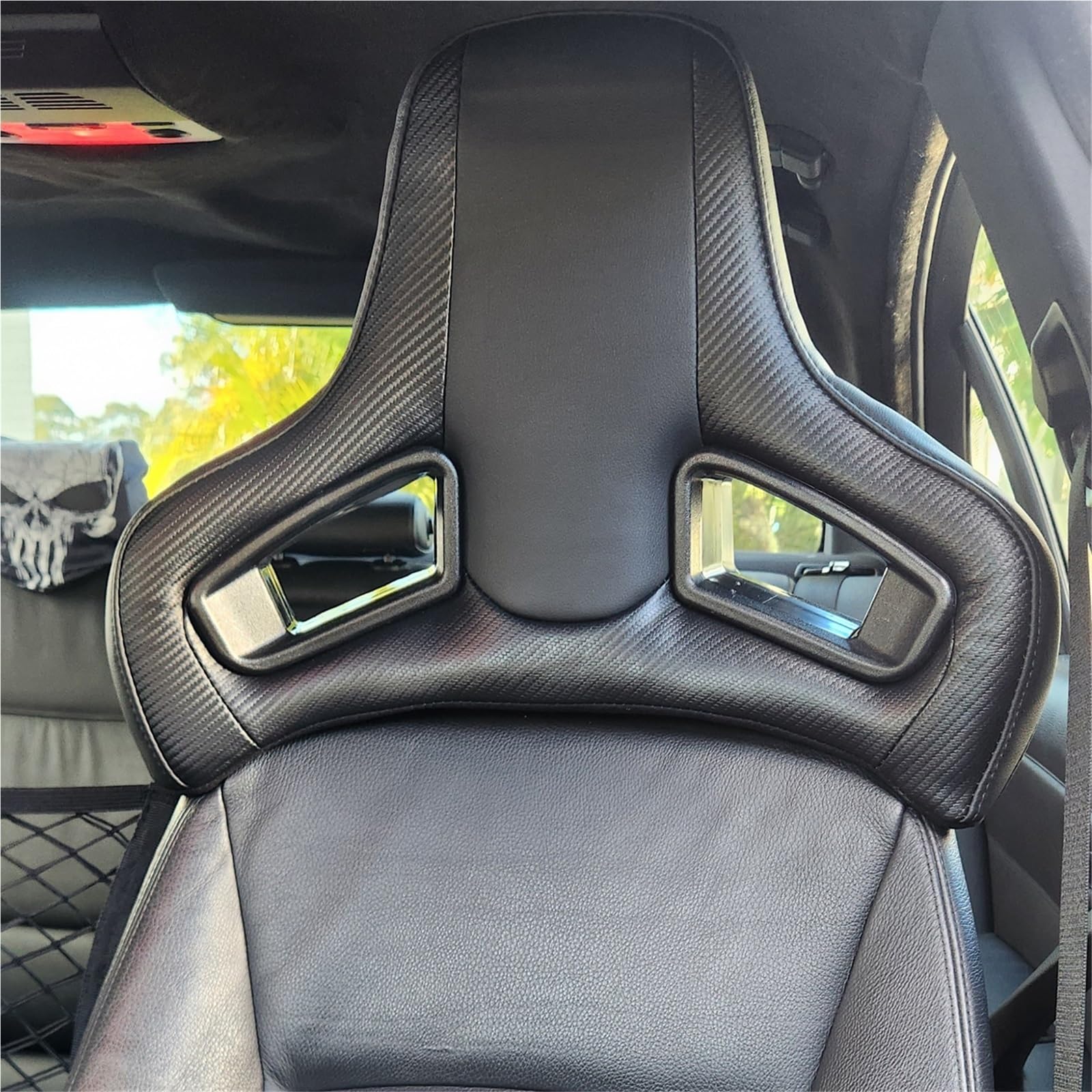 poduszka do jazdy Car Seat Headrest Zagłówki Czarny, trójkątny, dzielony zagłówek fotela samochodowego
