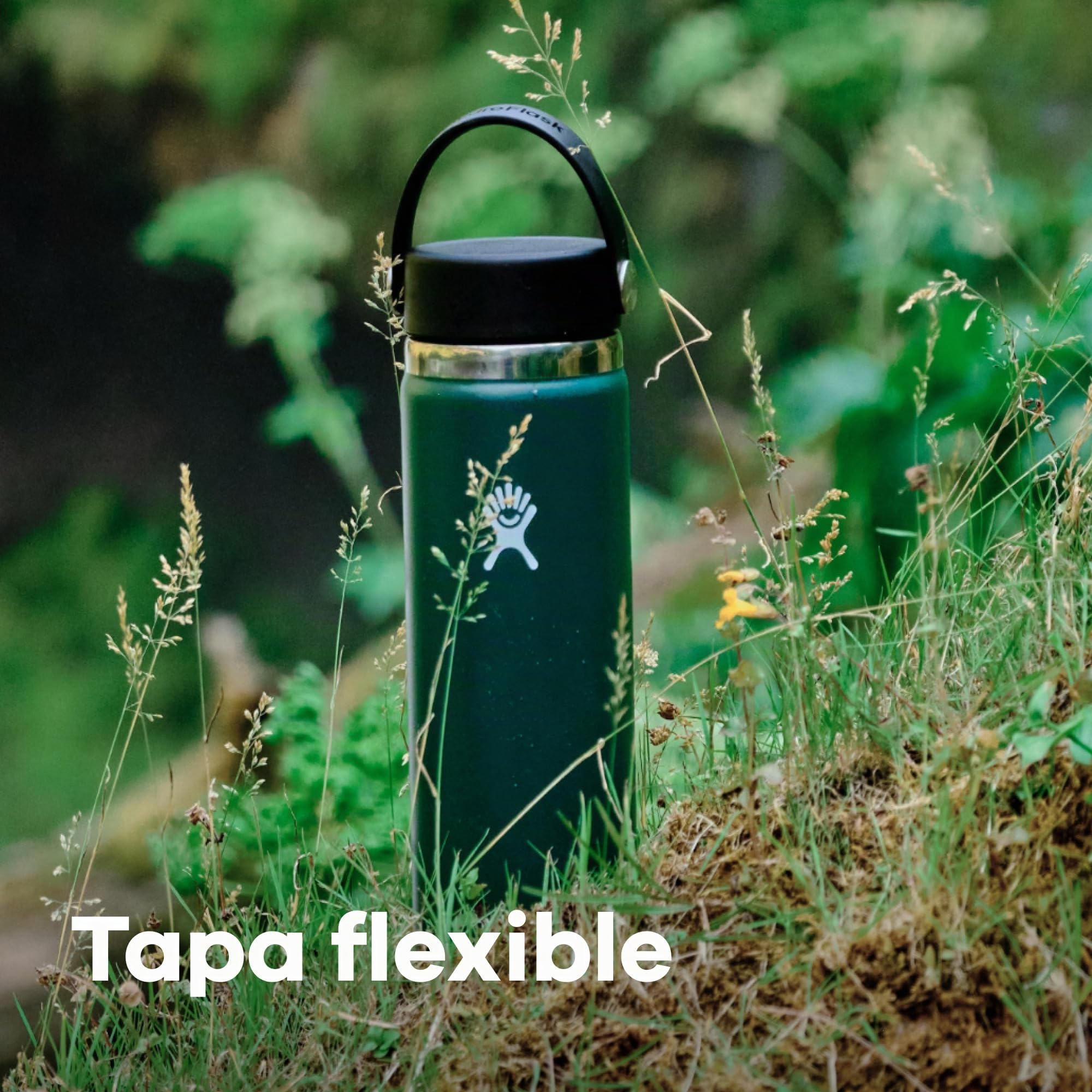 Hydro Flask - Wide Mouth - Botella de Agua 946 ml (32 oz) - Acero Inoxidable con Aislamiento al Vacío y Tapa a Prueba de Fugas y Revestimiento en Polvo - Wide Mouth - Stone