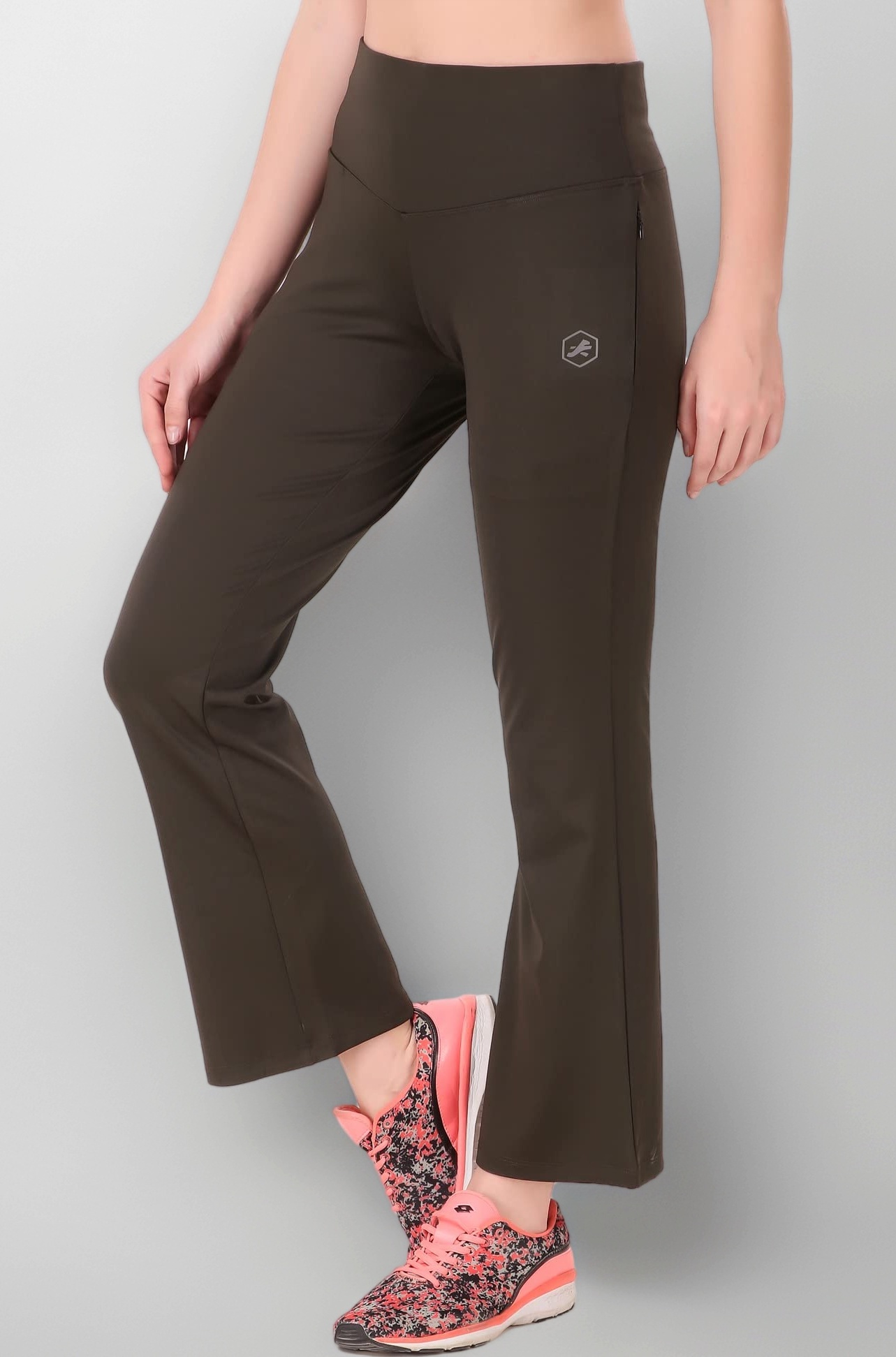 Women's Trackpant Bell Bottom with Zip Pockets
