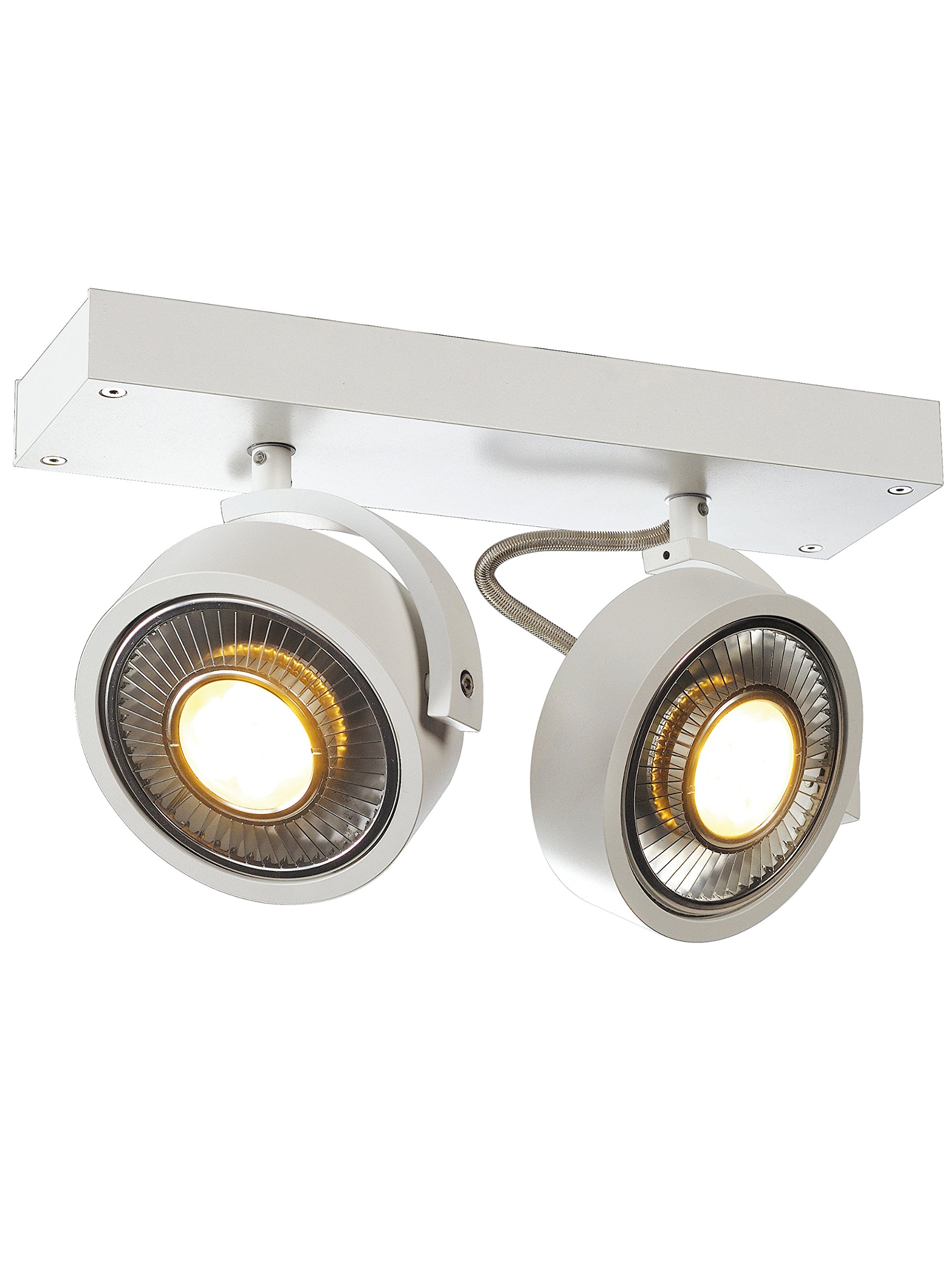 SLVSurface-Mounted Wall and Ceiling Light, Aluminium, 75 W, White