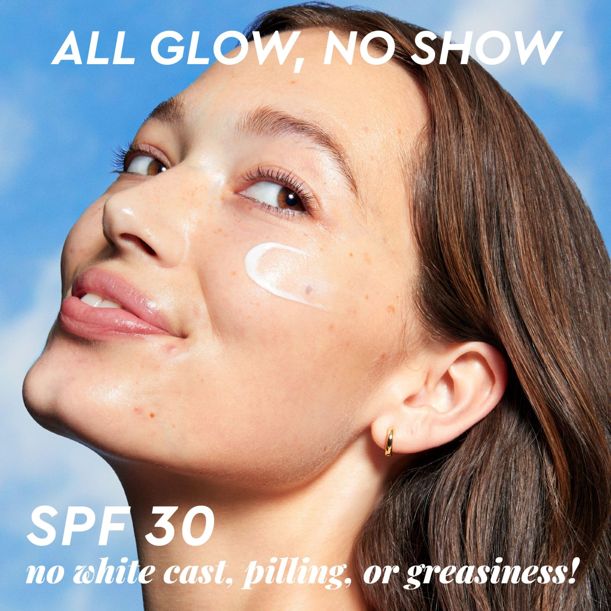 Glow Recipe Dew Shield Korean Face Sunscreen SPF 30, Broad Spectrum Hydrating Sunscreen Moisturizer, Dewy Lightweight Primer for Under Makeup, No White Cast or Pilling, Niacinamide (15ml)
