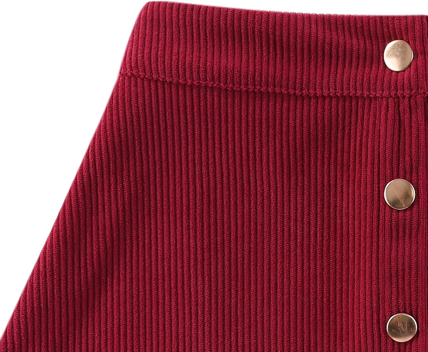 Disney Minnie Mouse Girls Long Sleeve Shirt and Corduroy Skirt Set for Toddler and Big Kids - Image 6