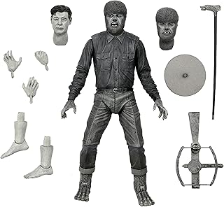 NECA Universal Monsters Ultimate Wolf Man B&W 7IN Figure