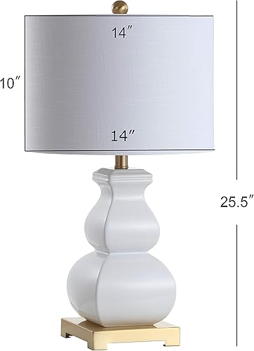 Miniatura 3 de JONATHAN Y JYL3049B Vienna - Lámpara de mesa LED de cerámica de 25.5 pulgadas, contemporánea, transicional, mesita de noche, mesita de noche para