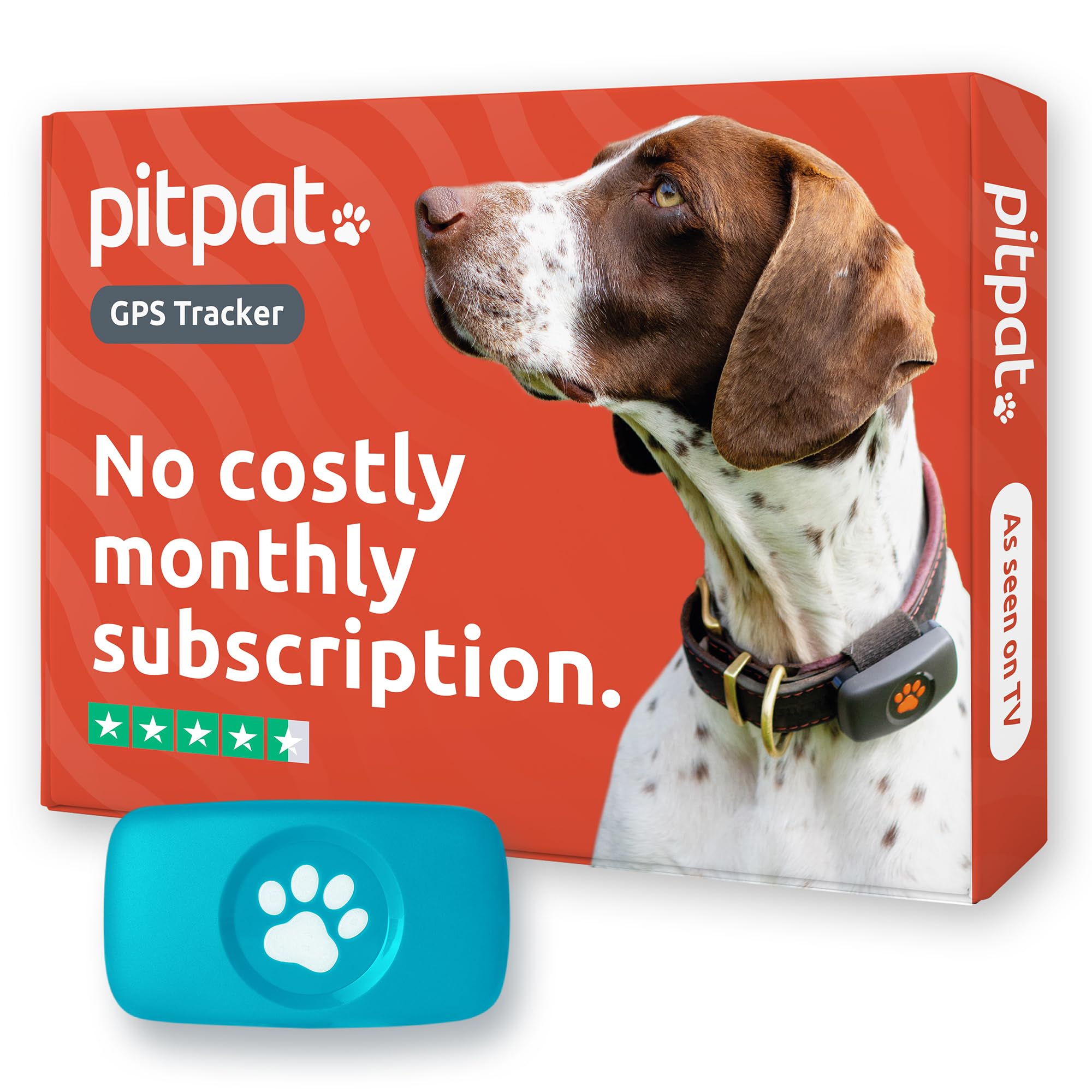 PitPat GPS Dog Tracker No Monthly Fees - Pet Tracker for All Dogs - UK Made