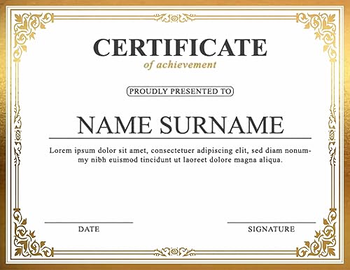 Miniatura 2 de Papel de certificado profesional de 8.5 x 11 pulgadas para impresión, papel de diploma, papel de certificados de premio, 80 libras, 15 unidades,