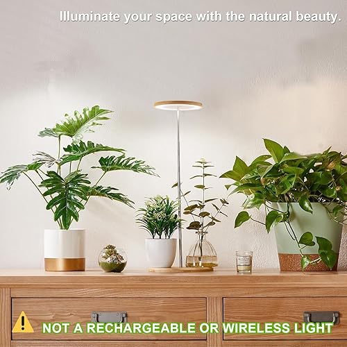Miniatura 2 de yadoker Luz de cultivo de plantas para plantas de interior, luz LED de escritorio, altura ajustable, temporizador automático con 81216 horas, brillo