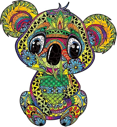 Generic Rompecabezas de madera, rompecabezas de koala 3D irregular, el mejor regalo para niños y adultos (mediano)