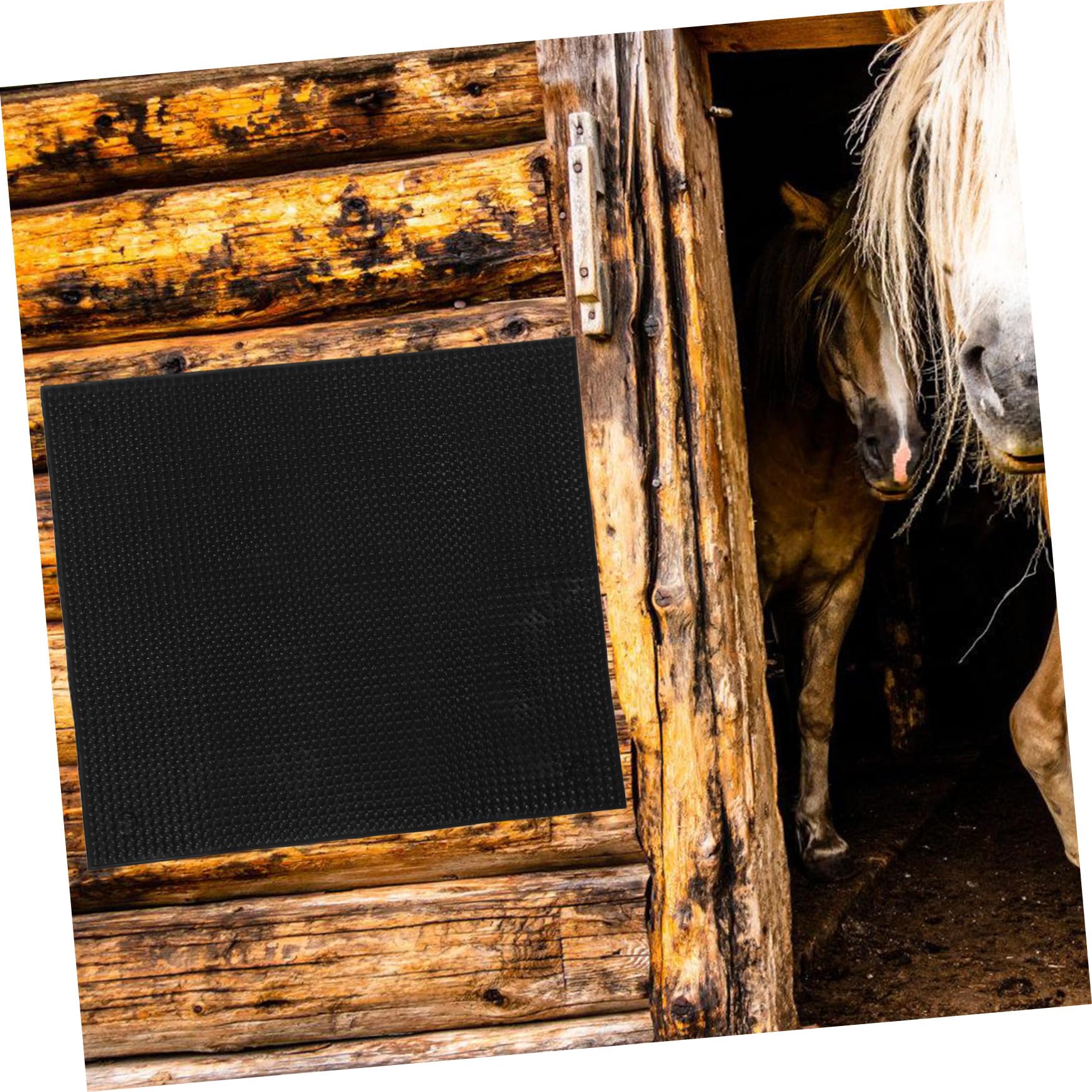Spazzola Corpo Bovino Nera in Silicone 1 Pz per Stalla | Installazione Semplice, per Bovini e Mucche, Accessorio da Fattoria per Benessere Animale
