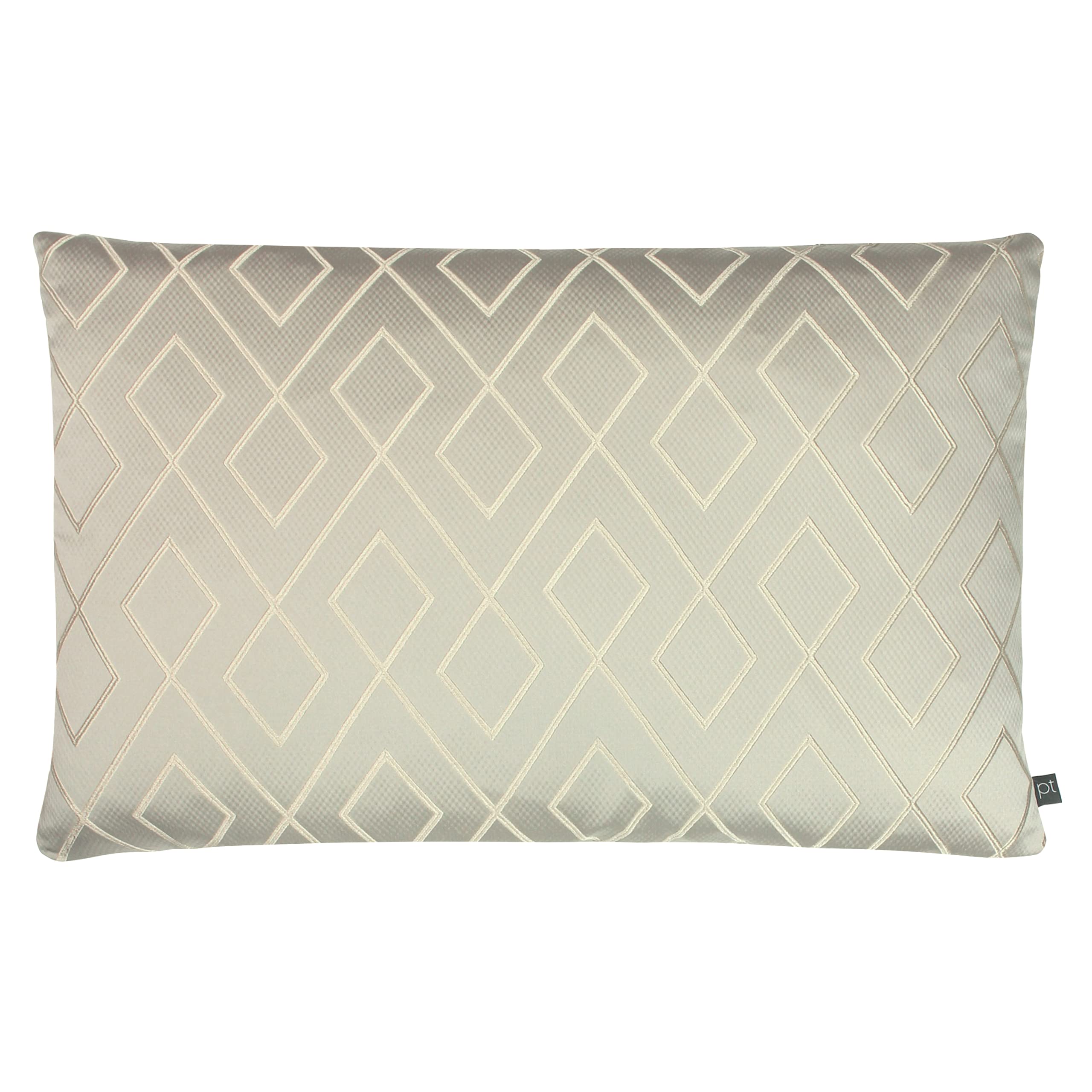 Prestigious Textiles Pivot Geometric Jacquard Cushion - Grey - 40cm x 60cm