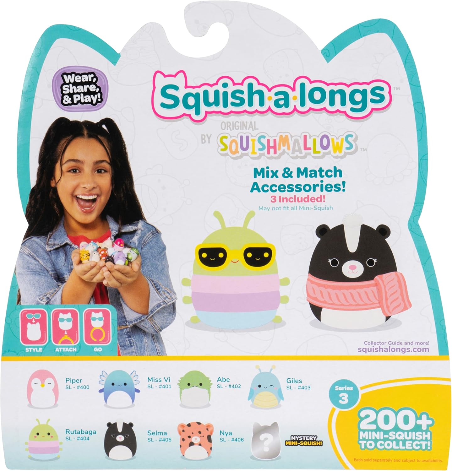 Squish-a-longs Mini-Squish 8-Pack (Wave 3, Style 1)