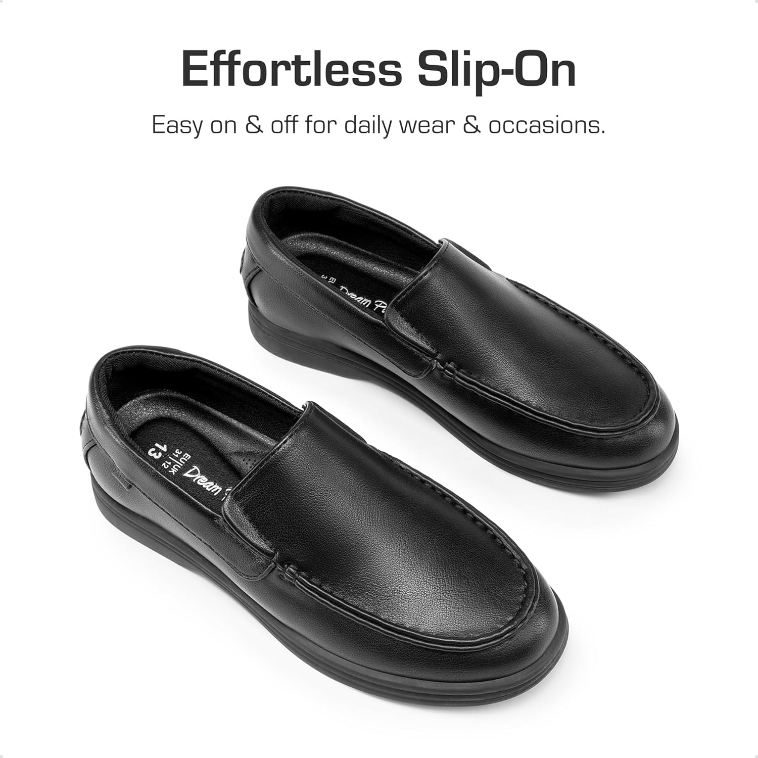 DREAM PAIRS Boys Dress Shoes Slip-On Loafers Casual Flat Shoes (Toddler/Little Kid/Big Kid) - Image 5