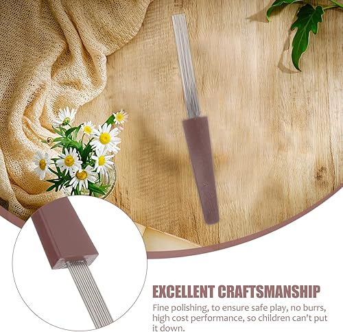 Miniatura 5 de Vaguelly Guiro Raspador Latino Percusión Peine Raspador de Repuesto Rascador Herramienta de Entrenamiento Musical para Varios Instrumentos de