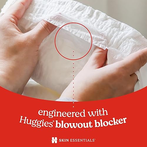 Miniatura 9 de Huggies Pañales talla 1, pañales Skin Essentials para bebé, talla 1 (8-14 libras), 204 unidades (3 paquetes de 68), el embalaje puede variar