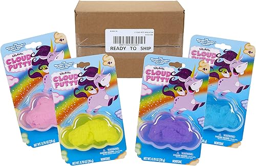 Miniatura 4 de Crayola Silly Putty Cloud Putty 4ct, juguetes de masilla súper suave, colores surtidos, regalo para niños, multicolor