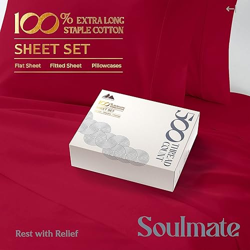 Miniatura 139 de Mayfair Linen Juego de sábanas de 100 % algodón a rayas, tamaño individual, sábanas de damasco de 500 hilos, tamaño individual, juego de 3 piezas