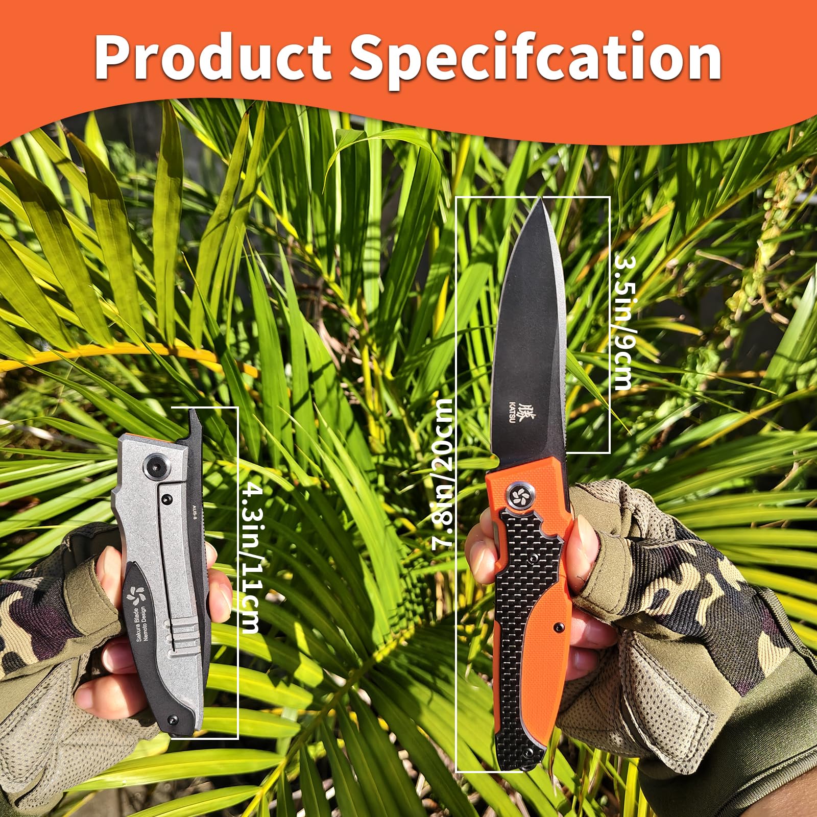 Amazon.co.jp: KATSU 日本製折りたたみポケットナイフ サクラブレード