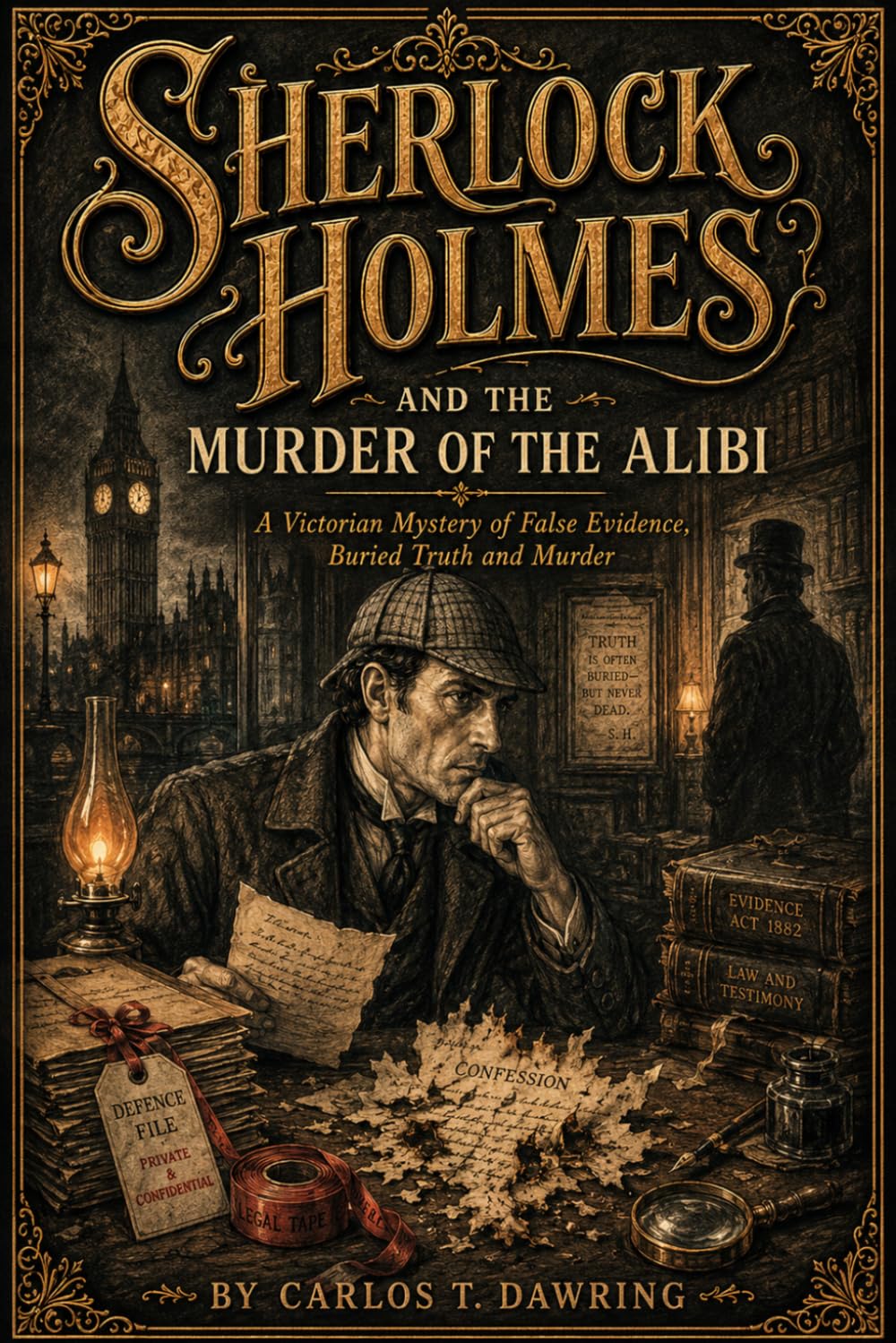 Sherlock Holmes and the Murder of the Alibi: A Victorian Mystery of False Evidence, Buried Truth and Murder (The Carlos T Dawring Victorian Murder Mysteries)