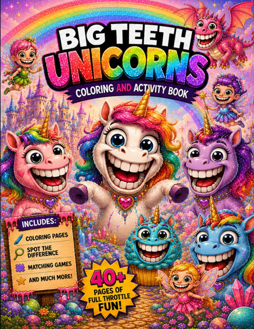 Big Teeth Unicorns: Coloring & Activity Book for Kids Ages 4–8 (Big Teeth Coloring and Activities Books)