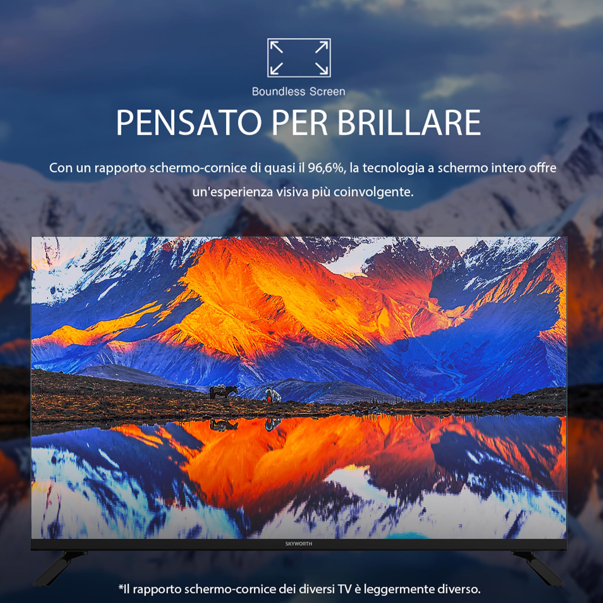 Metz TV Serie MTC2000, 32" (81 cm), Direct LED, USB, HDMI, Slot CI+, Dolby Digital, DVB-C/T2/S2, Nero [Classe di efficienza energetica F]