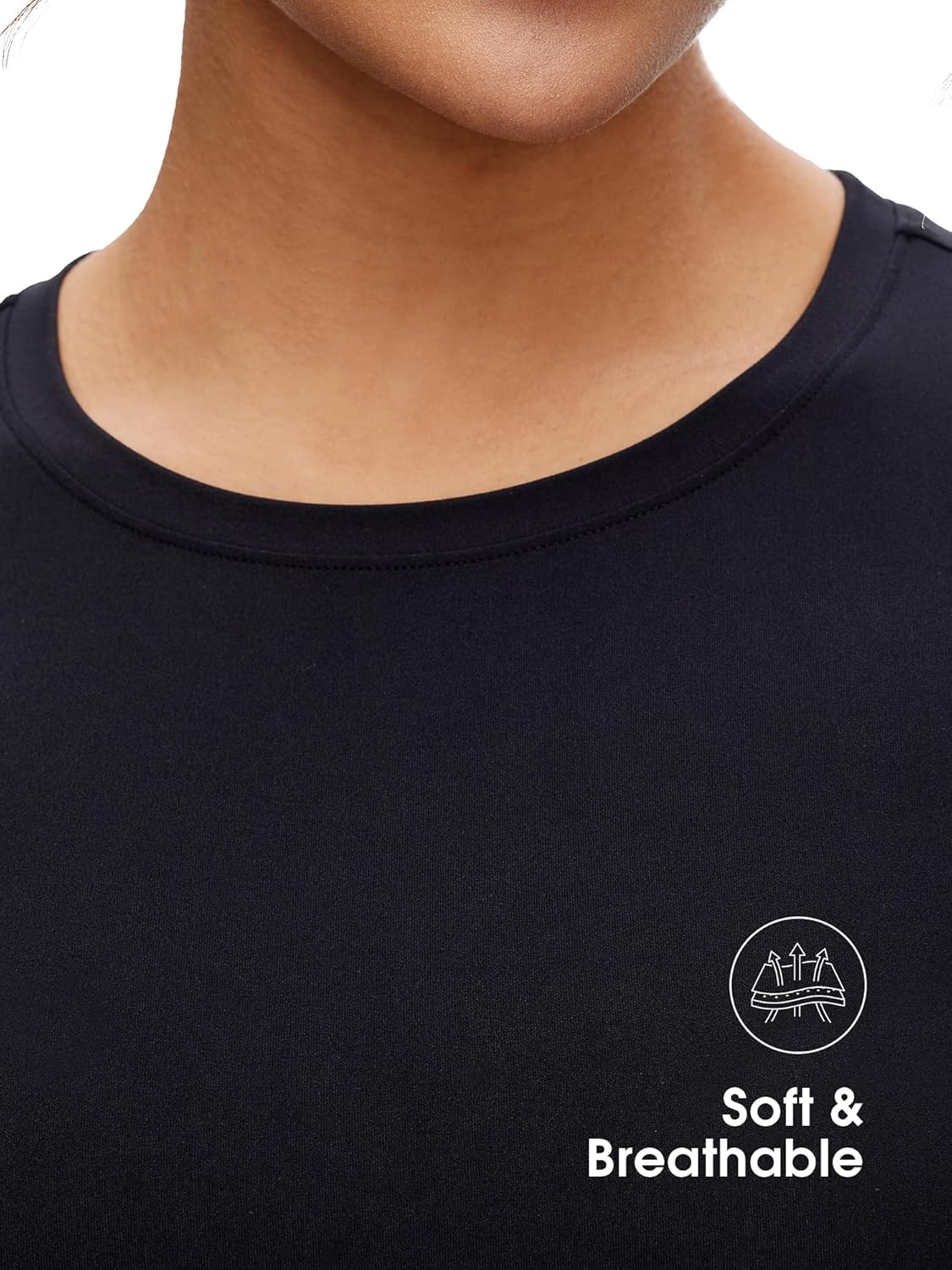 NANJI Crop Tops for Woman - Slim Fit Short Sleeve Crew Neck Cropped T Shirt, Basic Women's Crop Tee Casual Wear and Workout - Image 3