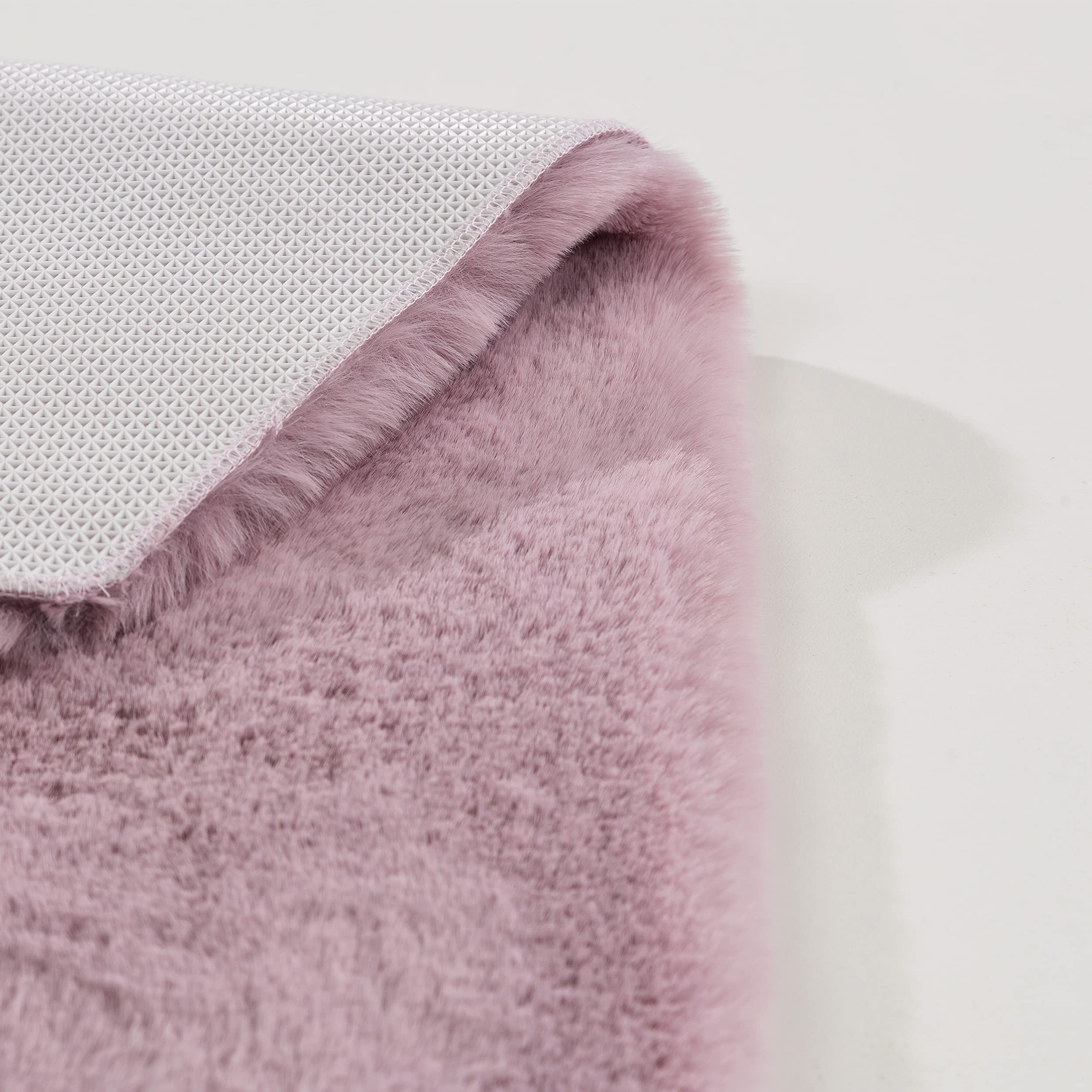 Schöner Wohnen Kollektion Tapis de Salle de Bain 60 x 90 cm - Tapis de Bain Rose très Moelleux - Lavable et antidérapant