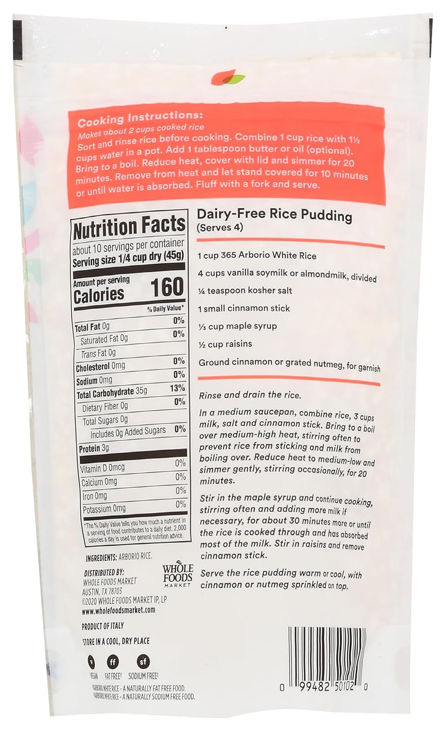 Elevate Your Dishes with 365 Arborio White Rice: A Review