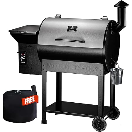 Z GRILLS Wood Pellet Smoker Grill, 8 in 1 BBQ Grill for Outdoor Cooking, Auto Temperature Control, 697 sq in Cooking Area, 7002E