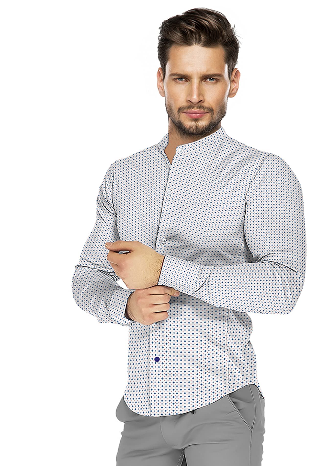 Kiosa - Camisa de Hombre de algodón, diseño 05, Talla