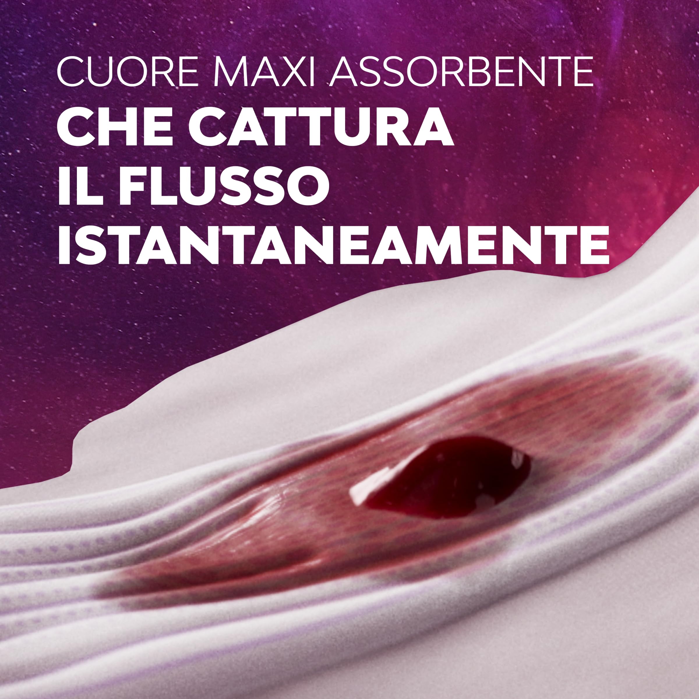 Nuvenia, Assorbente Ultra Notte con Ali XL, Assorbenti per Flusso Molto Abbondante, Confezione da 9 Assorbenti