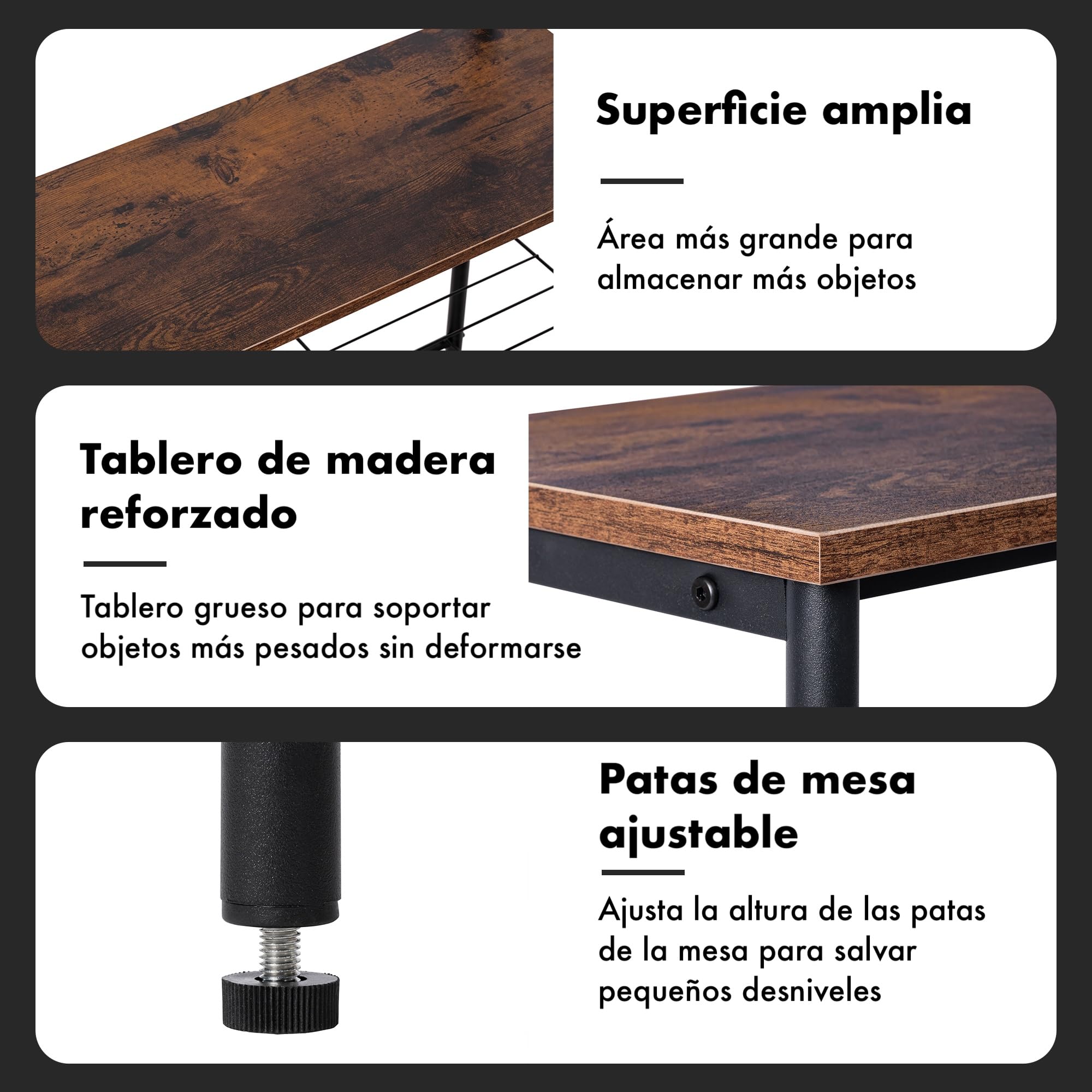 T-LOVENDO.ES Perchero Zapatero de Madera y Metal con estantería y Ganchos | Organizador de Entrada para Abrigos, Bolsos y Calzado | Mueble de Madera y Metal Resistente y Funcional para recibidor.