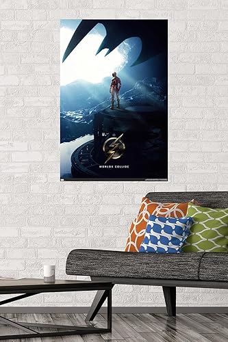 Miniatura 2 de Trends International DC Comics Movie The Flash - Póster de pared de una hoja de Batcave, 34 pulgadas de largo x 22.4 W, versión sin marco