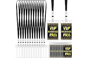 Gueevin VIP Pass Lanyards with Plastic VIP Cards