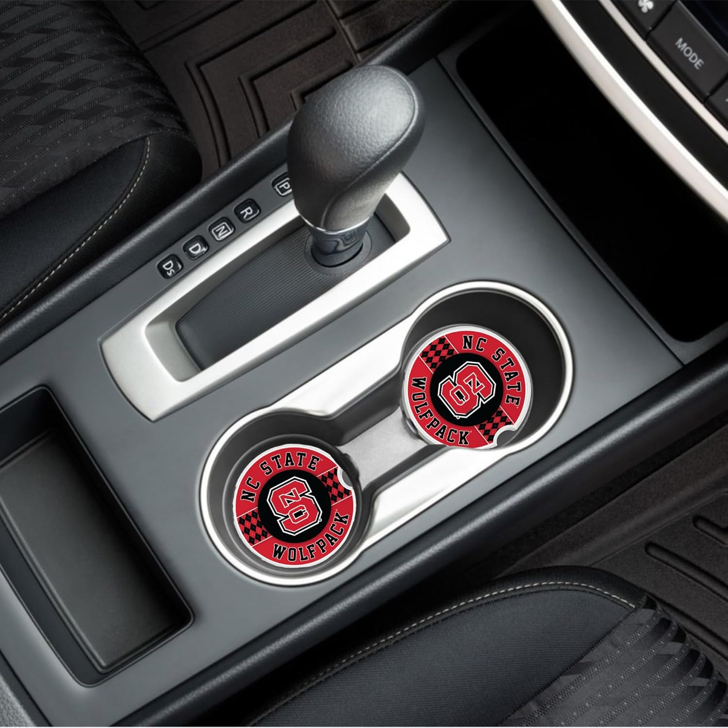 Fan Creations Set of 2 Car Coasters Removable Absorbent Ceramic Stone Coasters - Ideal Gift for Students, Alumni and Everyday Fan - Show Your Big 10 NCAA Team Spirit - Image 3