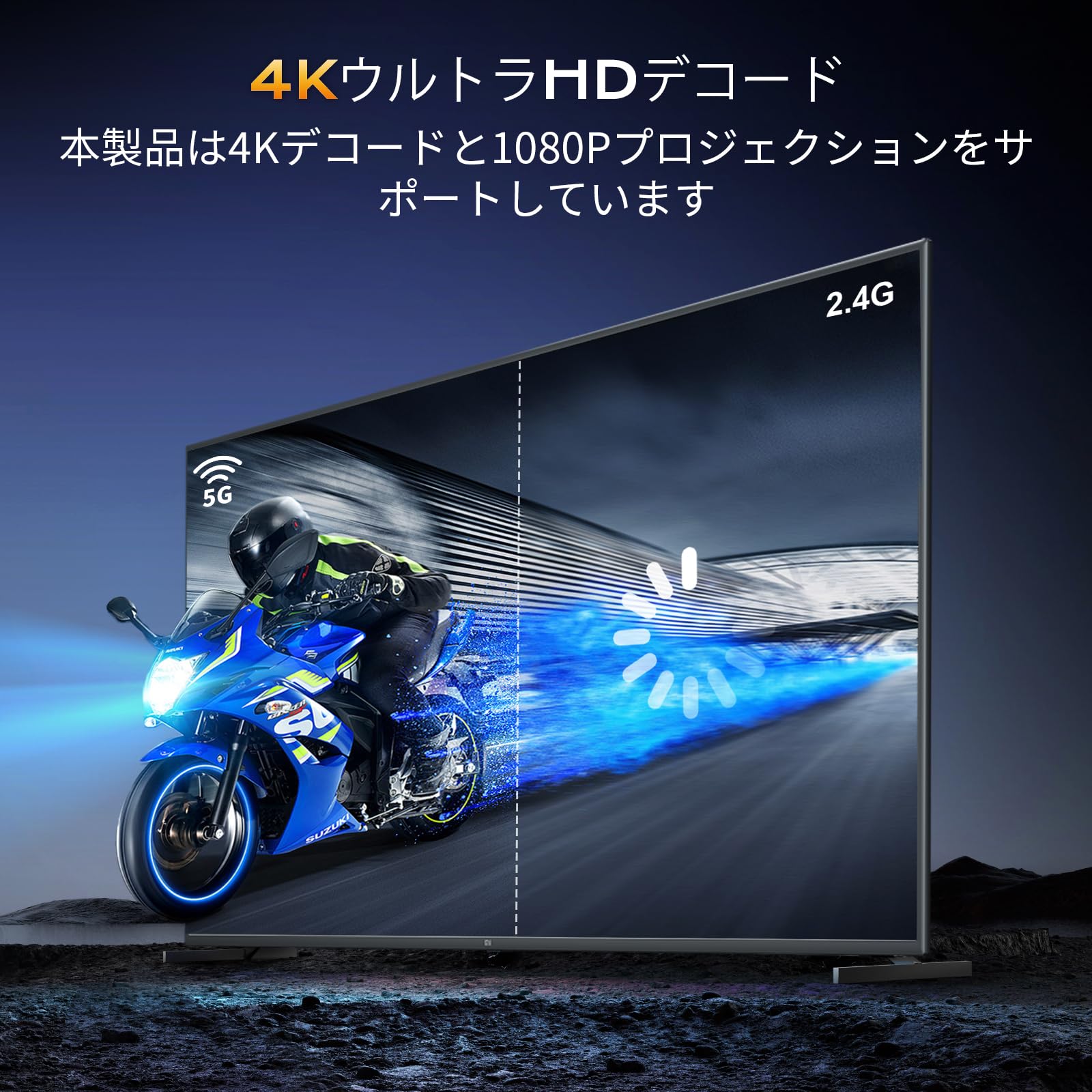 Amazon | 強化版 ワイヤレスHDMI 送受信機 WiFi6 二重アンテナ 小型