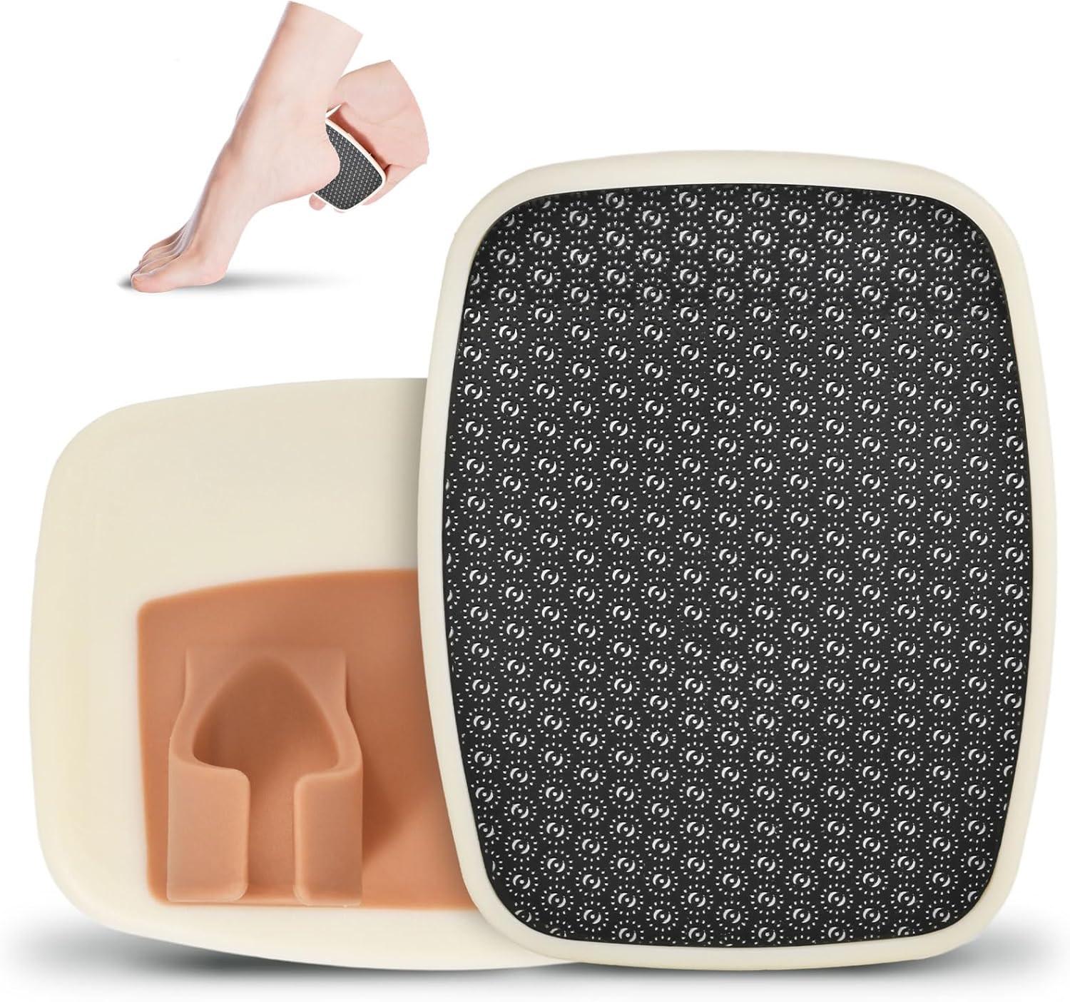 Glass Foot File – Upgrade Callus Remover for Hard Skin, Pedicure Tool for Smooth Feet, Durable & Easy to Clean, Home Foot Care for Women & Men